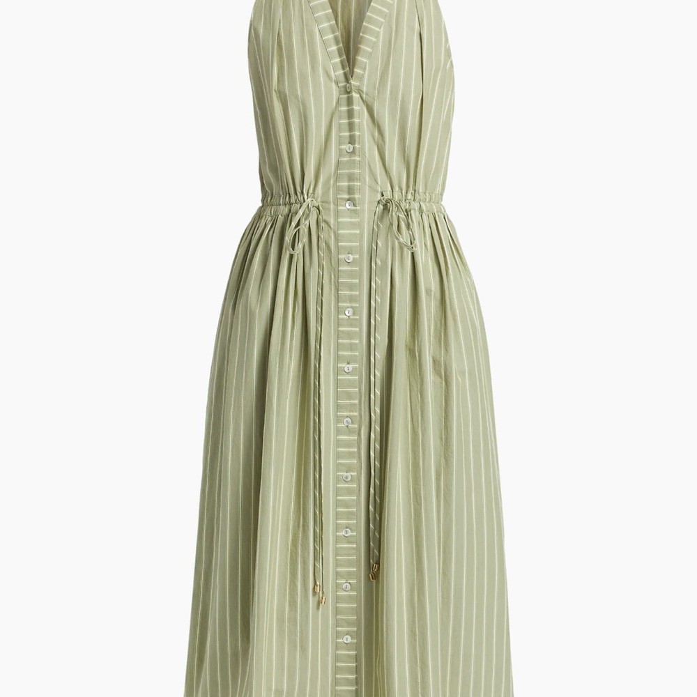 HEVRON  Stella sage Striped Maxi Dress